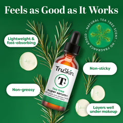 TruSkin Tea Tree Oil Serum fragrance-free formula for sensitive skin