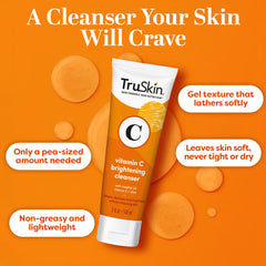 Rostro limpio y suave tras TruSkin Vitamina C