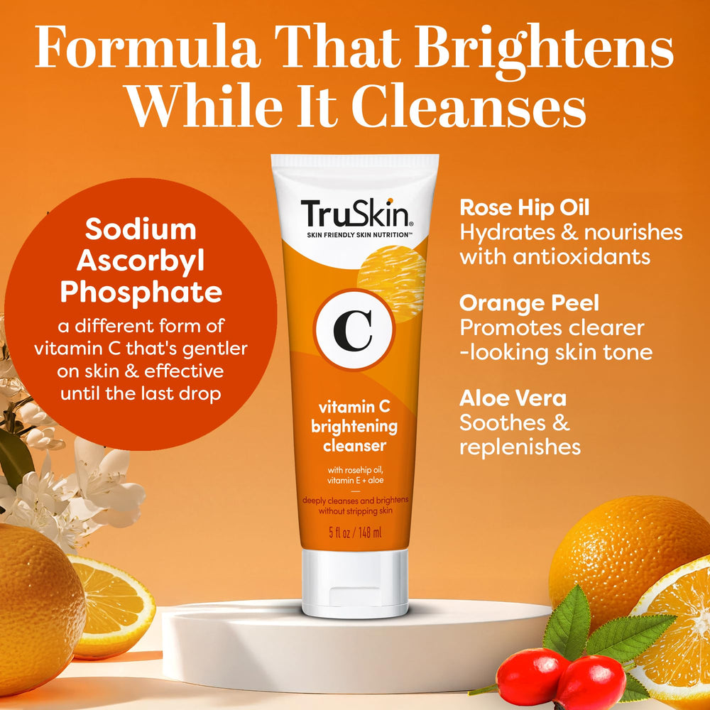Textura ligera de TruSkin Vitamina C genera espuma suave