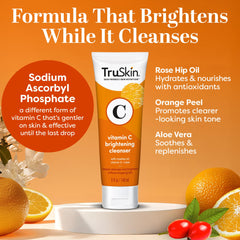 Textura ligera de TruSkin Vitamina C genera espuma suave