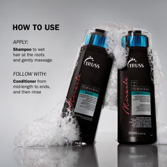 TRUSS Miracle Hair Shampoo color-protection emphasis helps maintain vibrant color.
