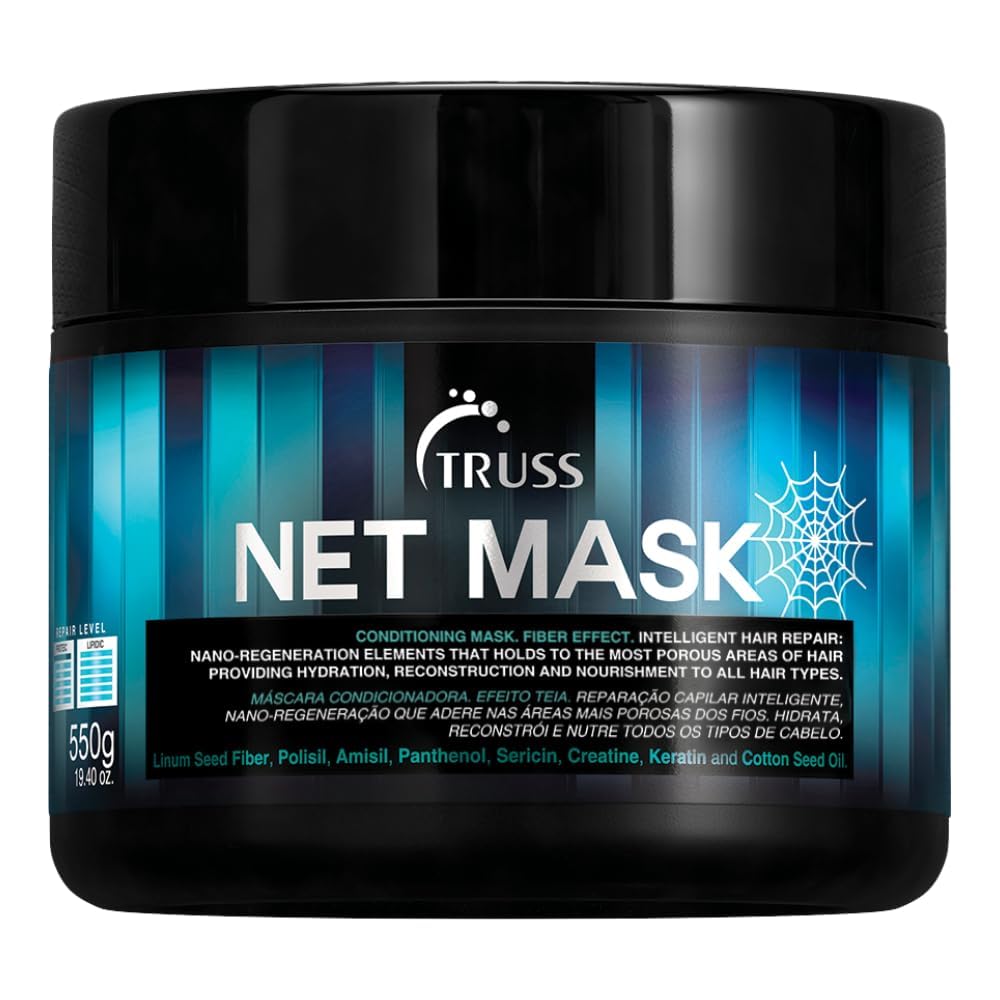 TRUSS Net Deep Conditioning Hair Mask bottle front view highlighting hydration potential
