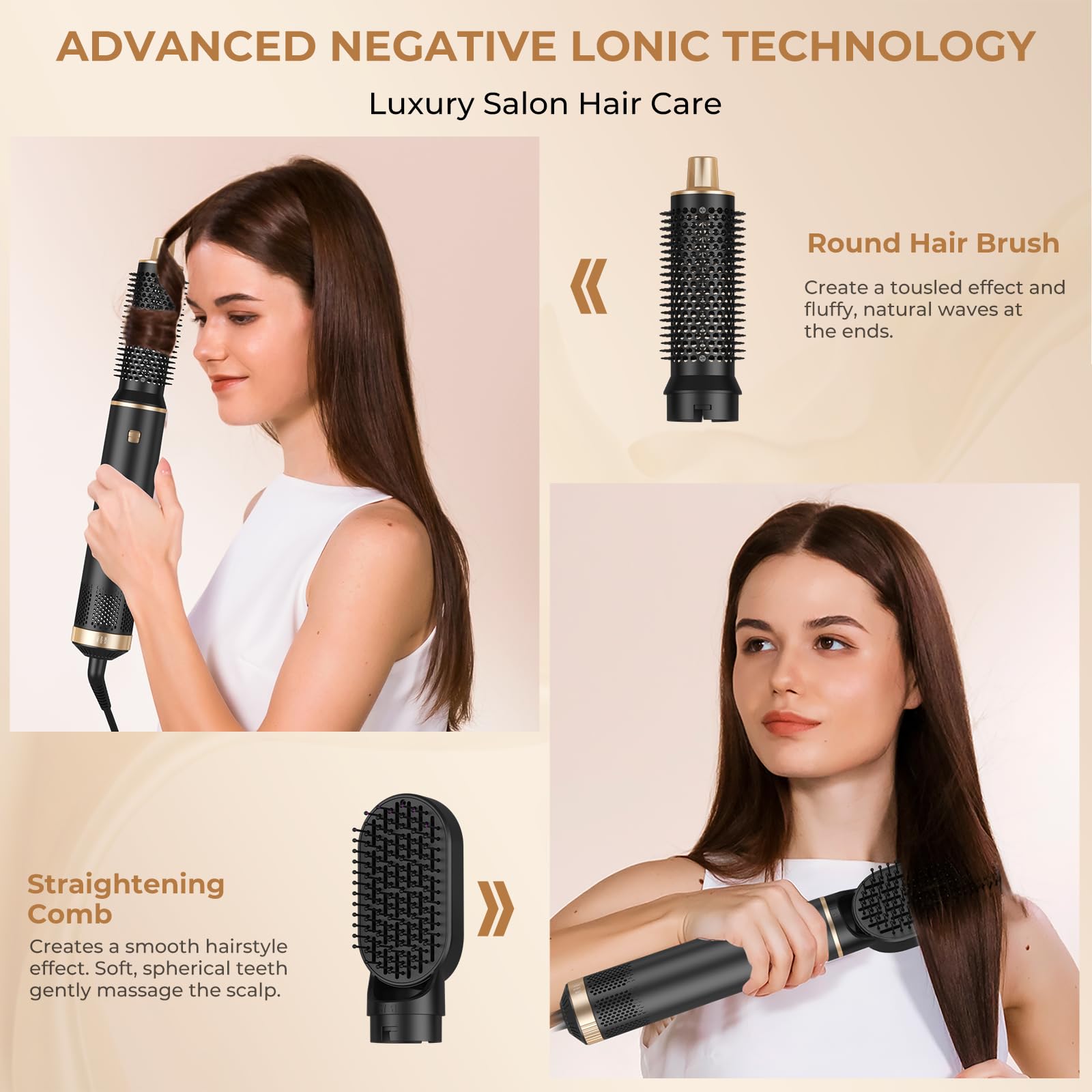 TryLater 360° heated barrel provides even heat and wrap around hair