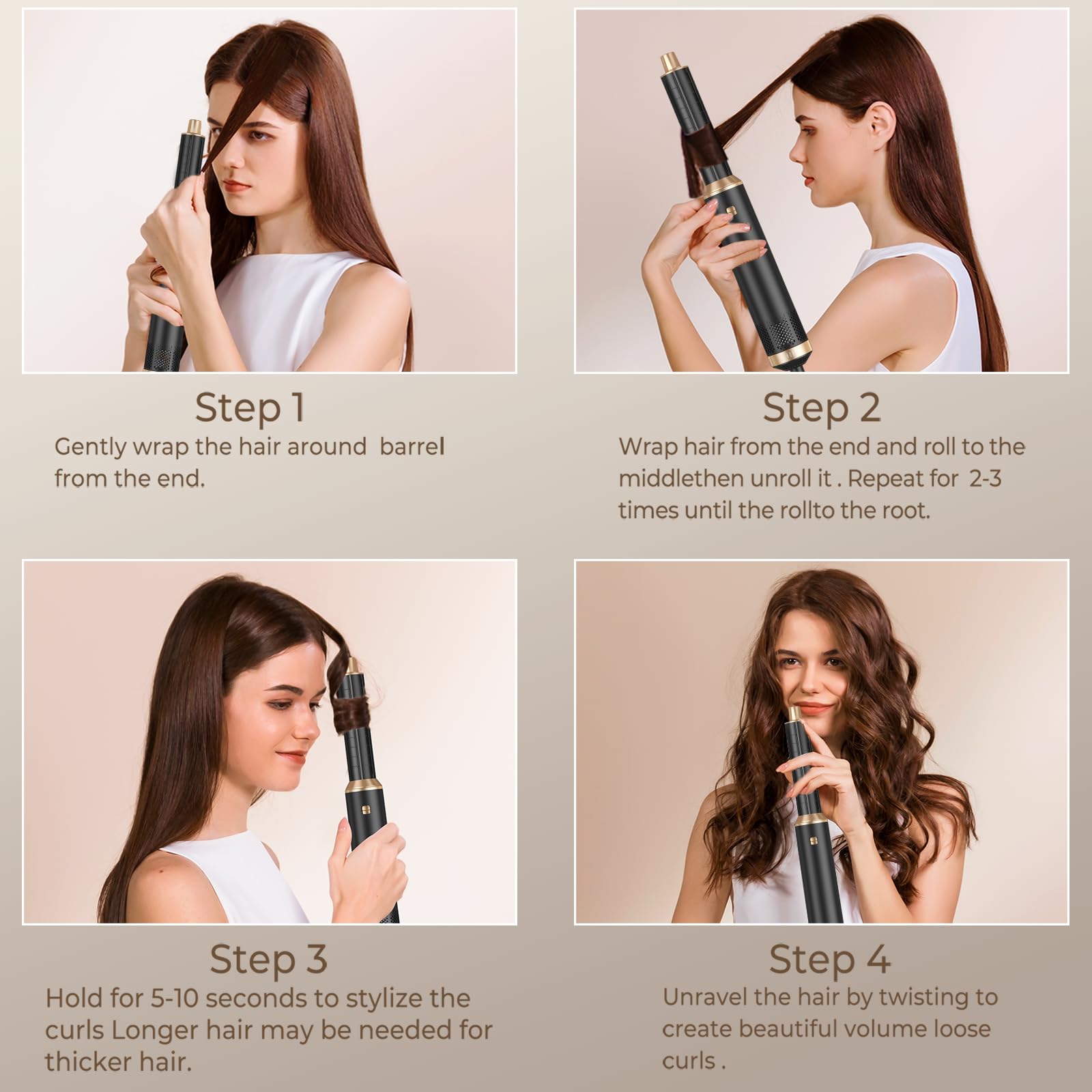 TryLater detachable air-curler travels compact for on-the-go curling