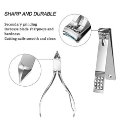 Tseoa diagonal nail clipper in action for accurate thick-nail cuts.