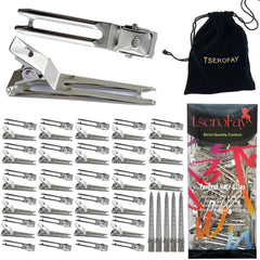 TSEROFAY clips dobles metal deslizantes para fijar rizos con facilidad.