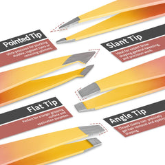 TsMADDTs pointed tweezers for pinpoint brow shaping with minimal irritation