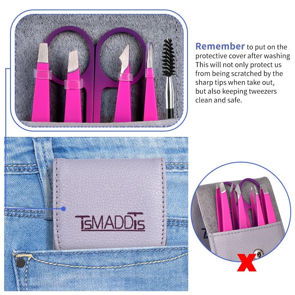 TsMADDTs Double-Sided Eyebrow Brush for quick brow prep and neat grooming.
