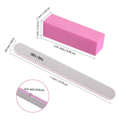 TsMADDTs 180 grit buffer blocks for smoothing nail edges with gentle polish.