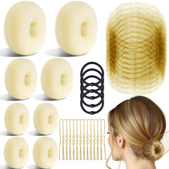 TsMADDTs donut grande para moños voluminosos en cabello grueso.