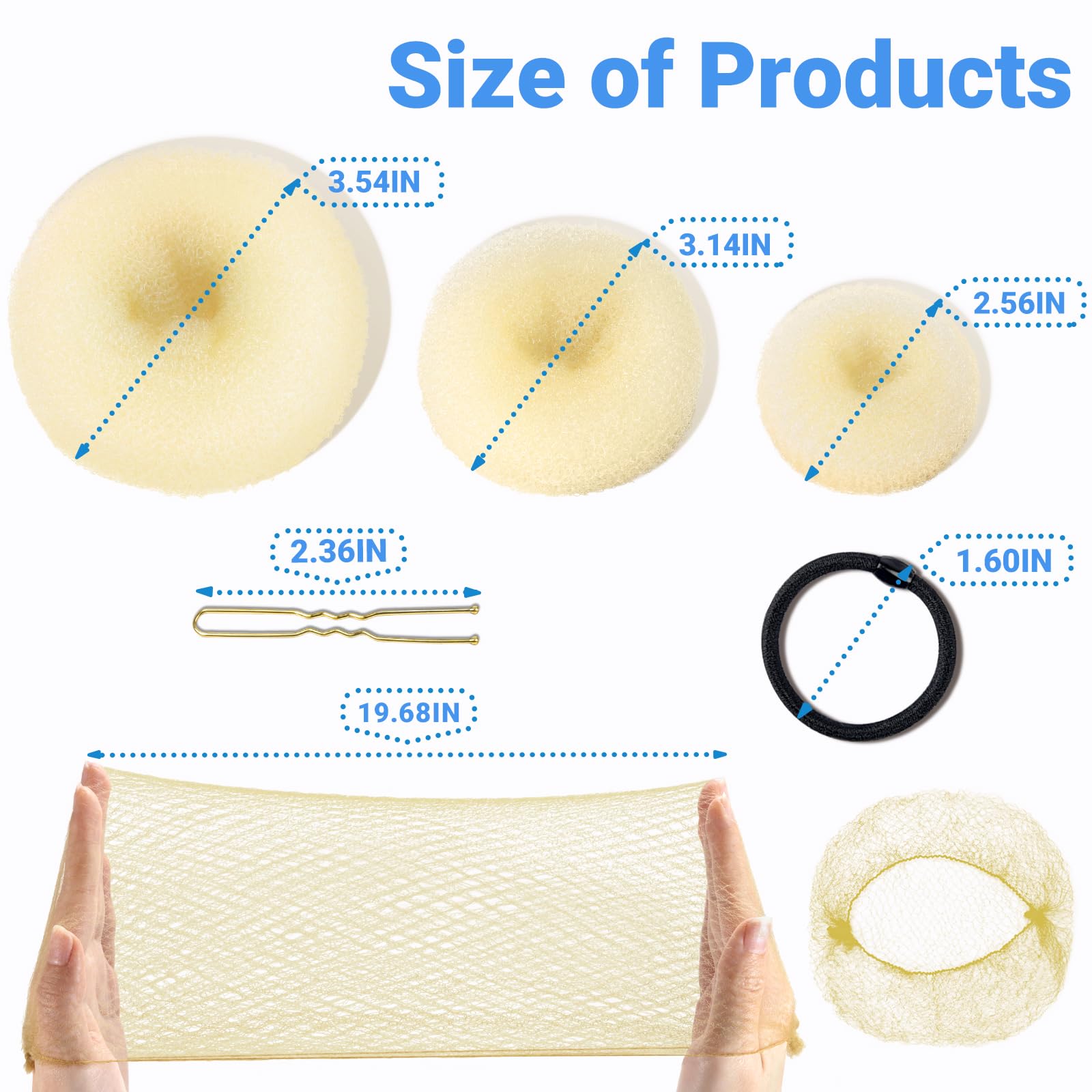 TsMADDTs donut mediano para peinados elegantes en cabello normal.