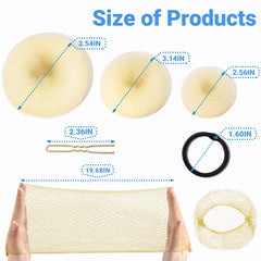 TsMADDTs donut mediano para peinados elegantes en cabello normal.
