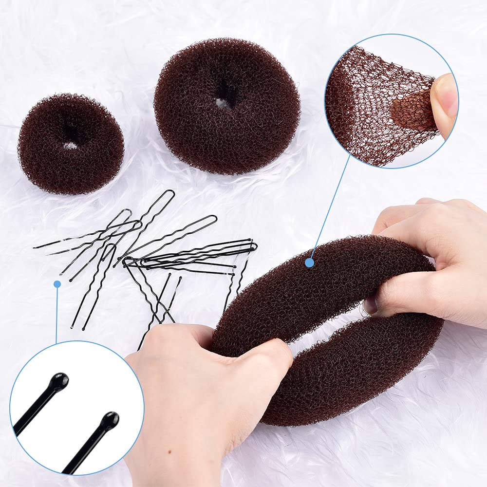 TsMADDTs Creador de Moño Rosquilla tamaño mediano ideal para cabellos medianos.