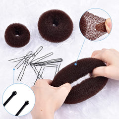 TsMADDTs Creador de Moño Rosquilla tamaño mediano ideal para cabellos medianos.
