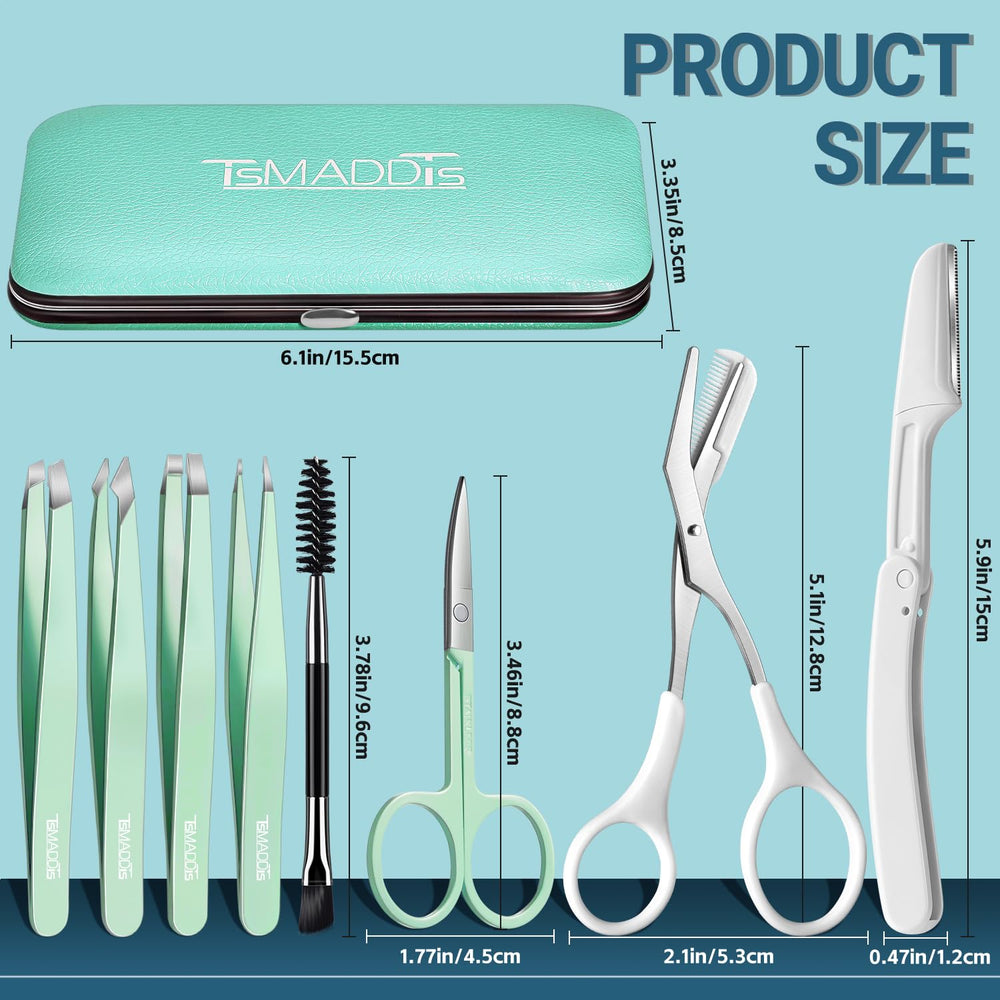 TsMADDTs flat-tip tweezers for precise hair removal