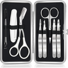 TsMADDTs 8-in-1 eyebrow kit in a portable case for organized grooming and travel