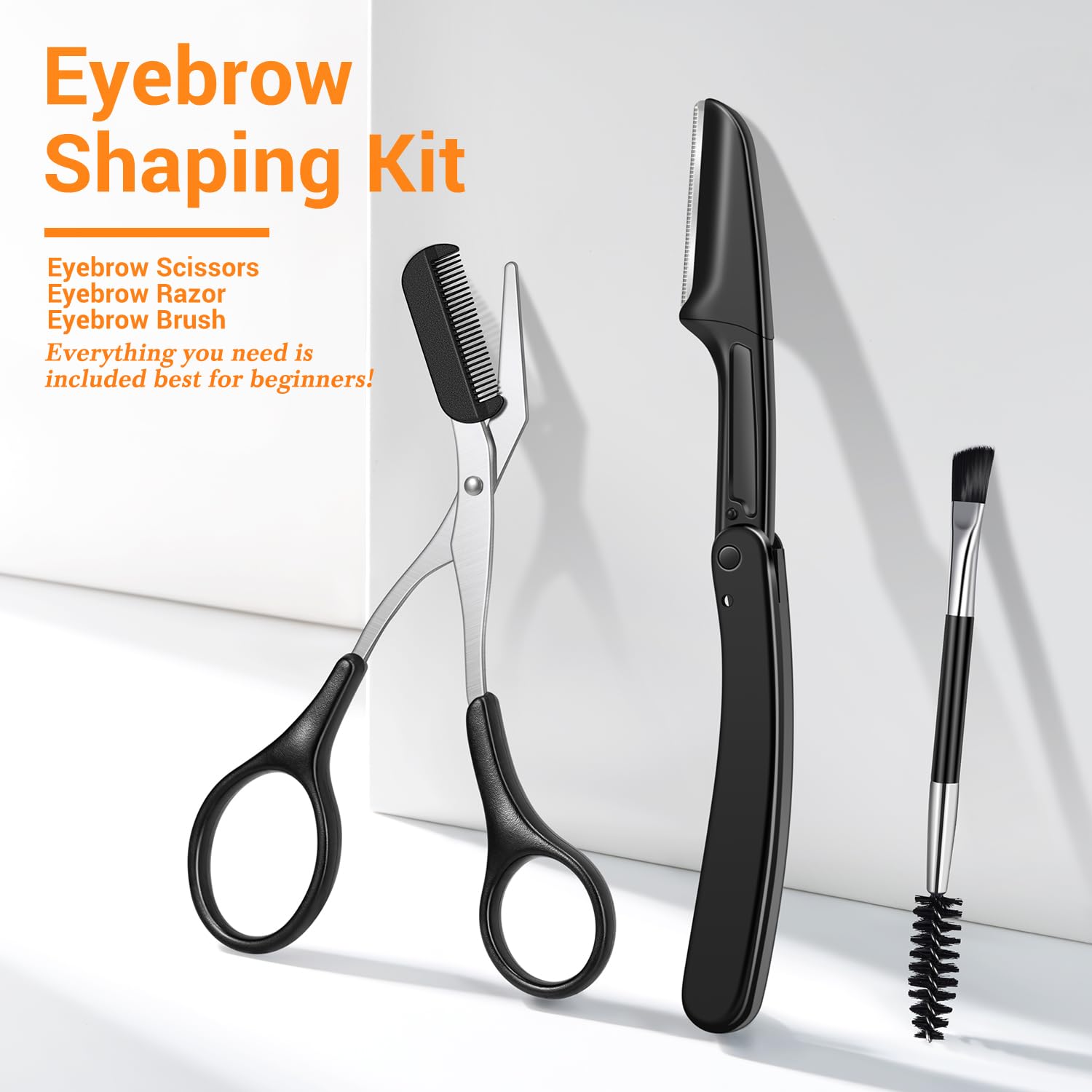 TsMADDTs curved-tip eyebrow scissors for precise trimming