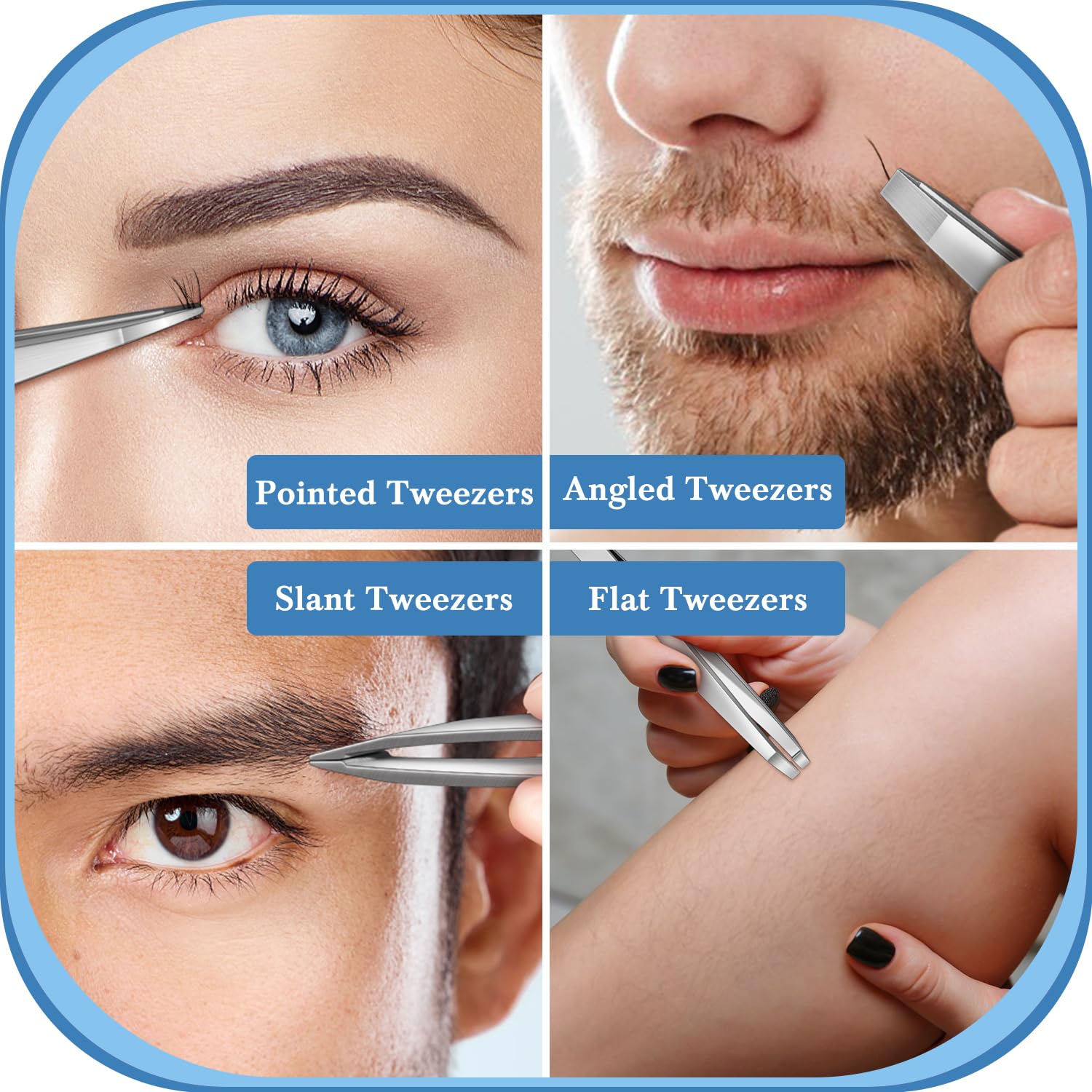 TsMADDTs eyebrow-scissors with curved blades for neat cuts