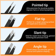 TsMADDTs eyebrow trimmer with straight-cut blade for neat shaping