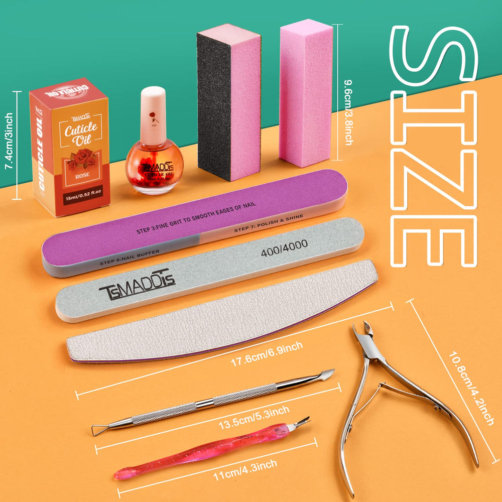 TsMADDTs rectangular buffer blocks for even nail surfaces