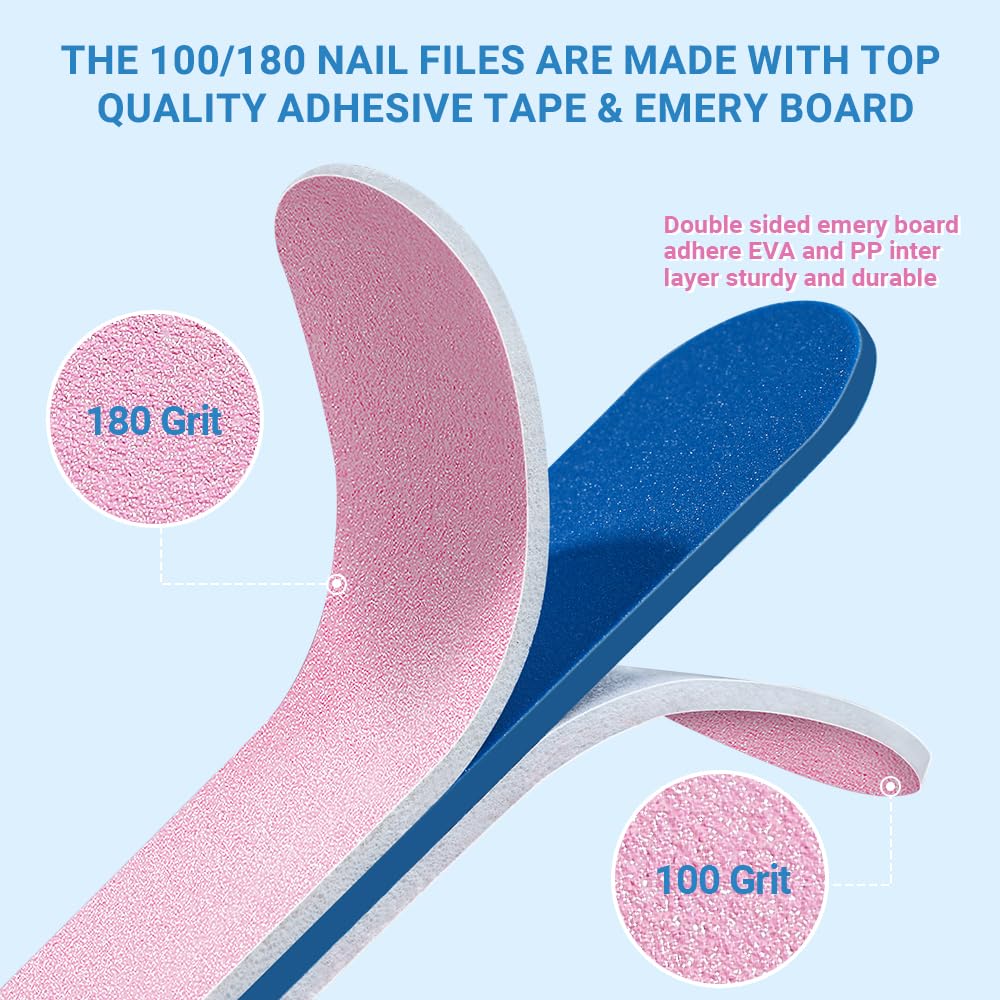 TsMADDTs nail care kit close-up showing sturdy buffers and files.