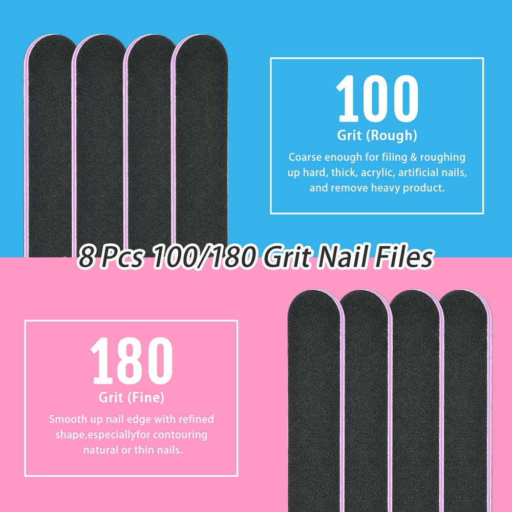 TsMADDTs nail file 100/180 grits: precise shaping on natural nails