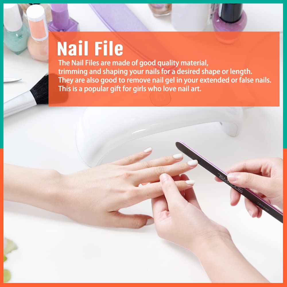 TsMADDTs nail file suitable for acrylic nails and edge refinement