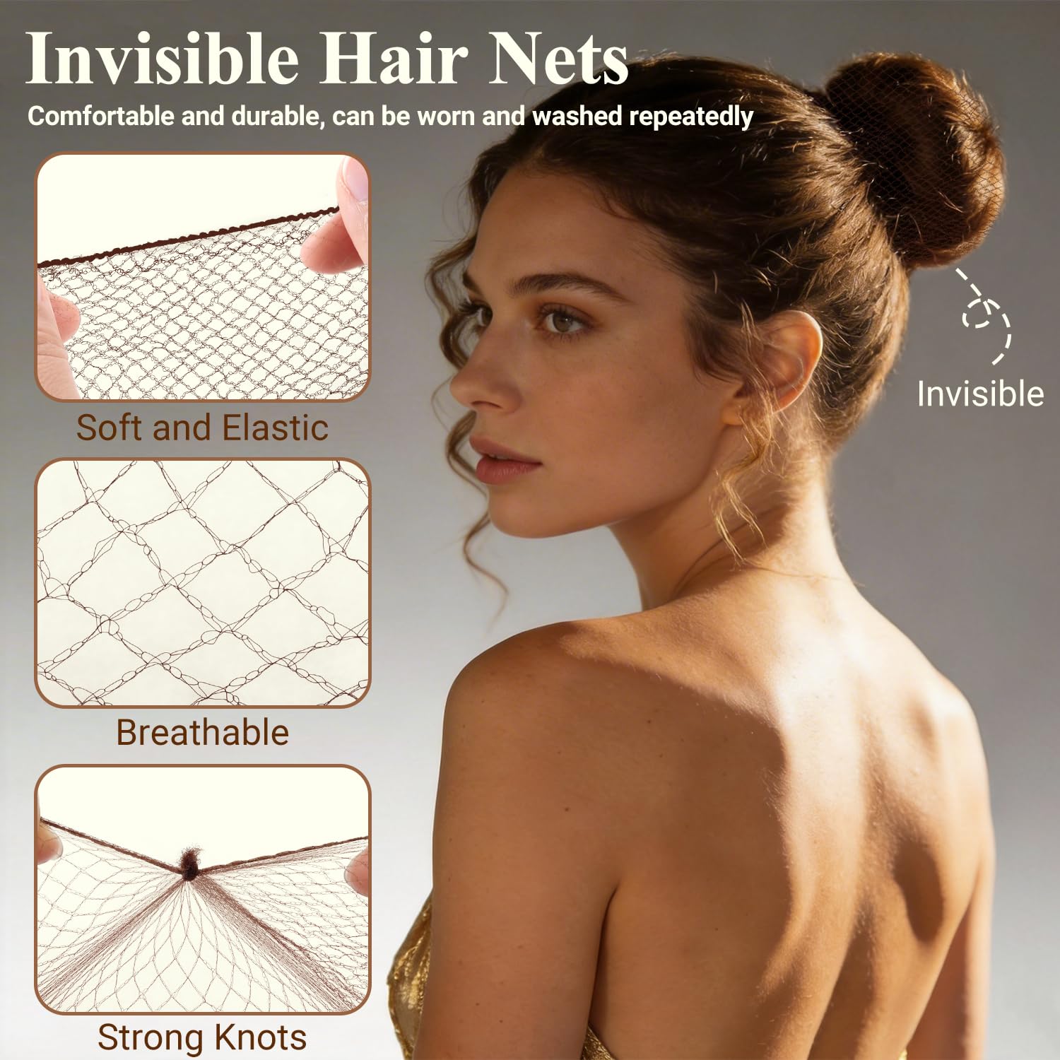 TsMADDTs pinzas para moño de 2-36 pulgadas sujetan cabello grueso.