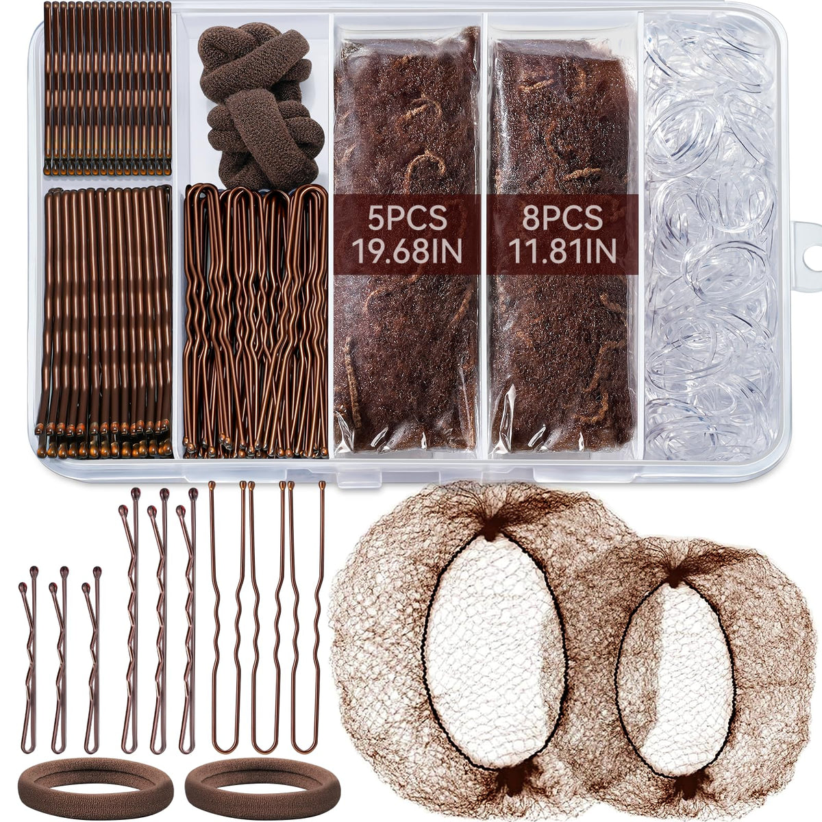 TsMADDTs redes para moño de 11-81 pulgadas ofrecen recogido discreto y duradero.