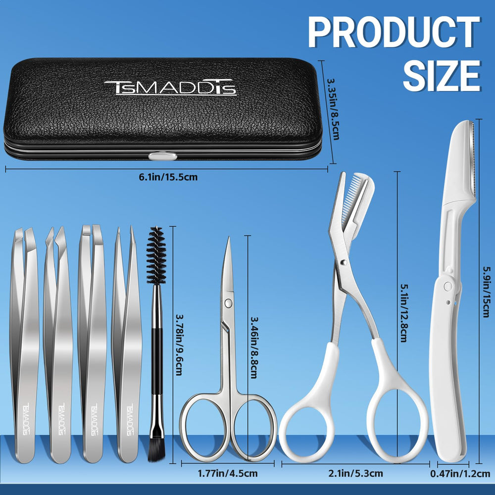 TsMADDTs pointed-tip tweezer for precise hair removal and control