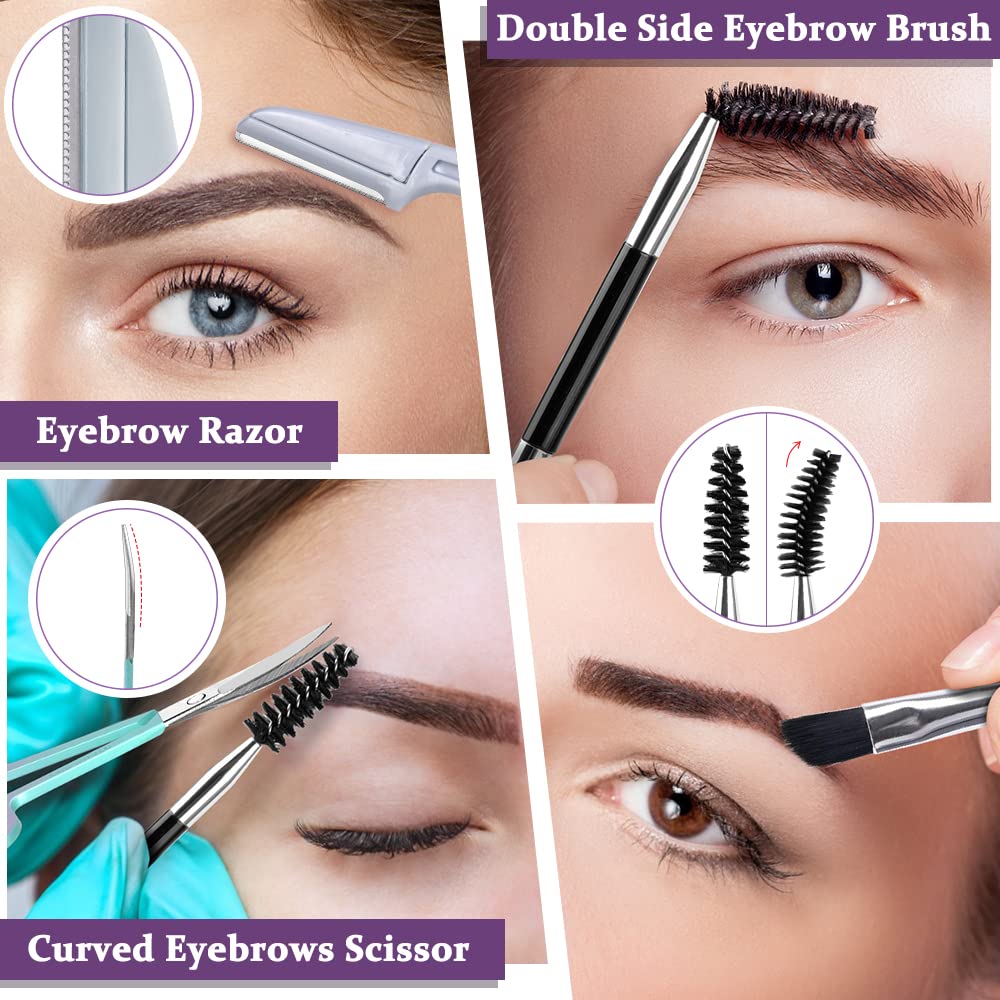 TsMADDTs double-side brush ready for gentle brow prep.