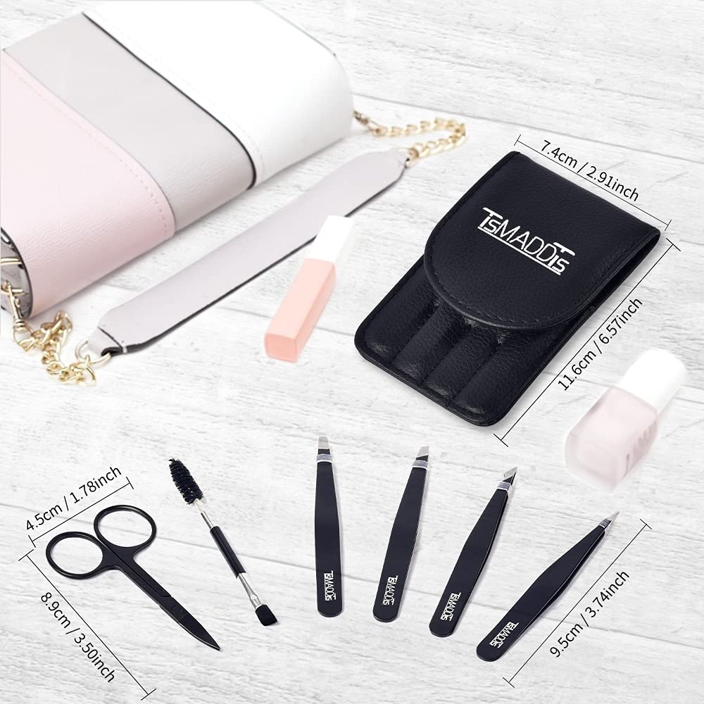 TsMADDTs double-side eyebrow brush to groom and neaten brows.