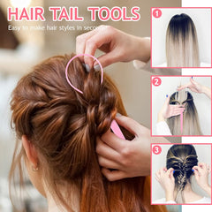 TsMADDTs pink rat-tail comb for precise parting and smoothing.