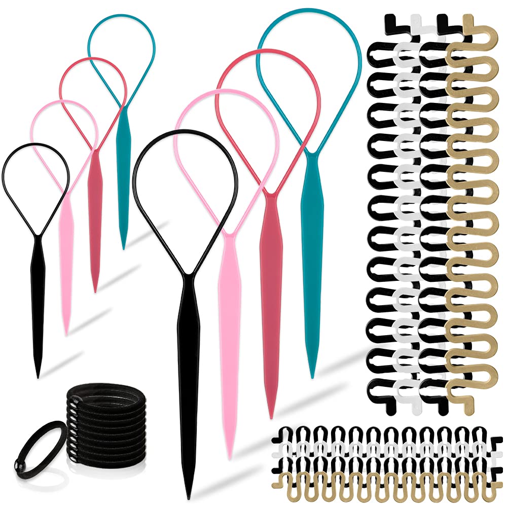 TsMADDTs topsy-tail tool close-up highlighting durable resin for quick styles