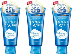 TSTADVANCE Senka Perfect Whip bottle pour delivers quick cleansing and refreshing feel.