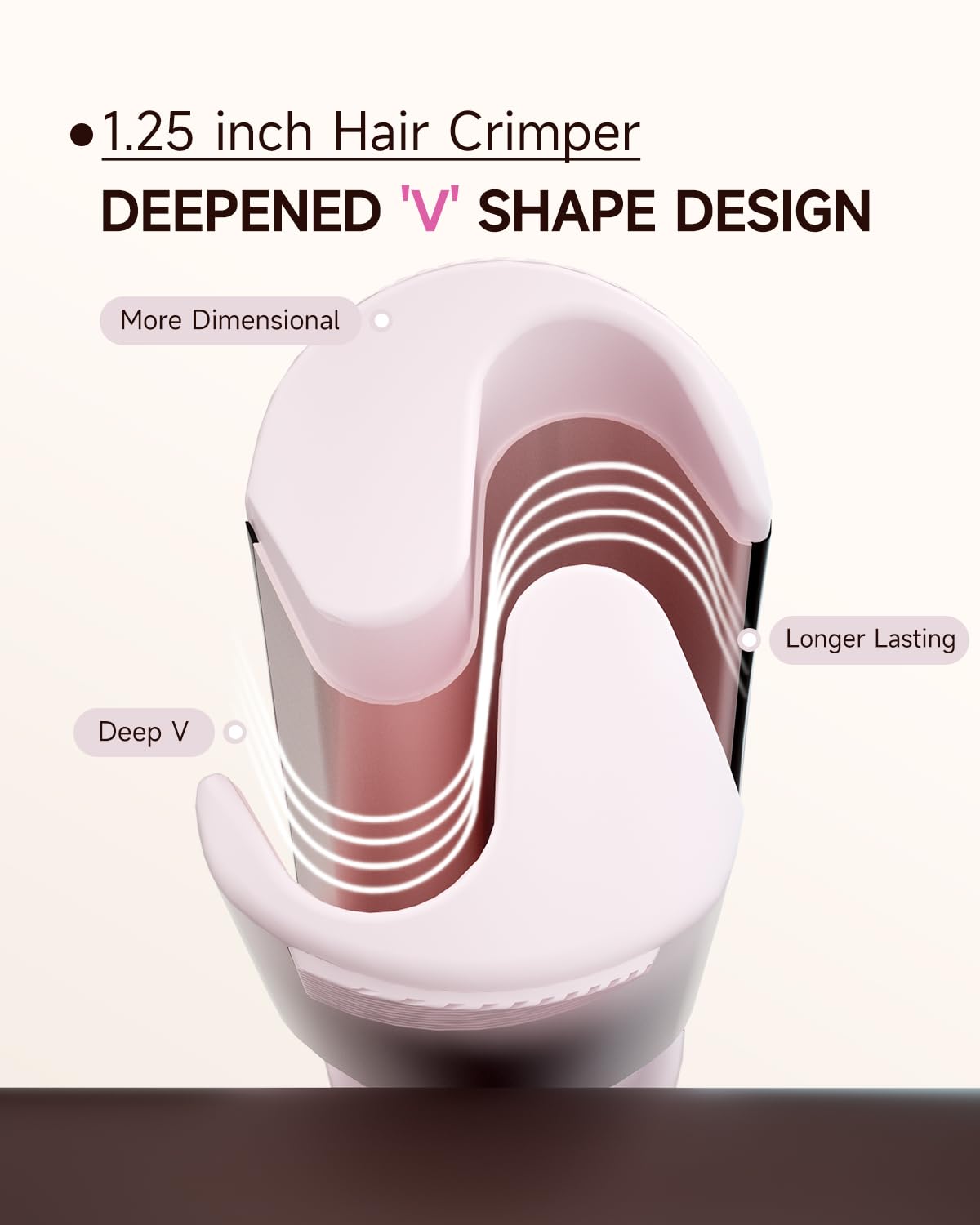 TSUYAGLA rotating ceramic curler for smooth, even heat.