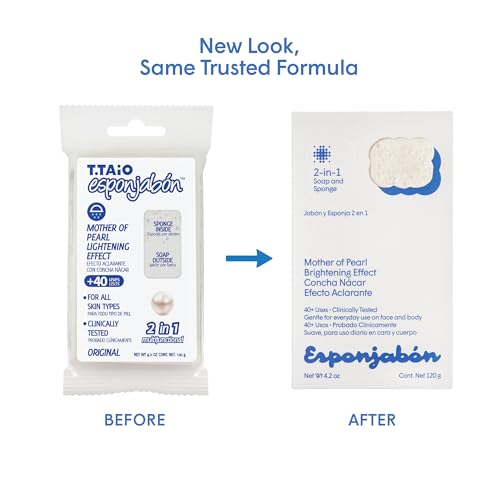 T.TAIO Esponjabon efecto masaje para una ducha revitalizante.