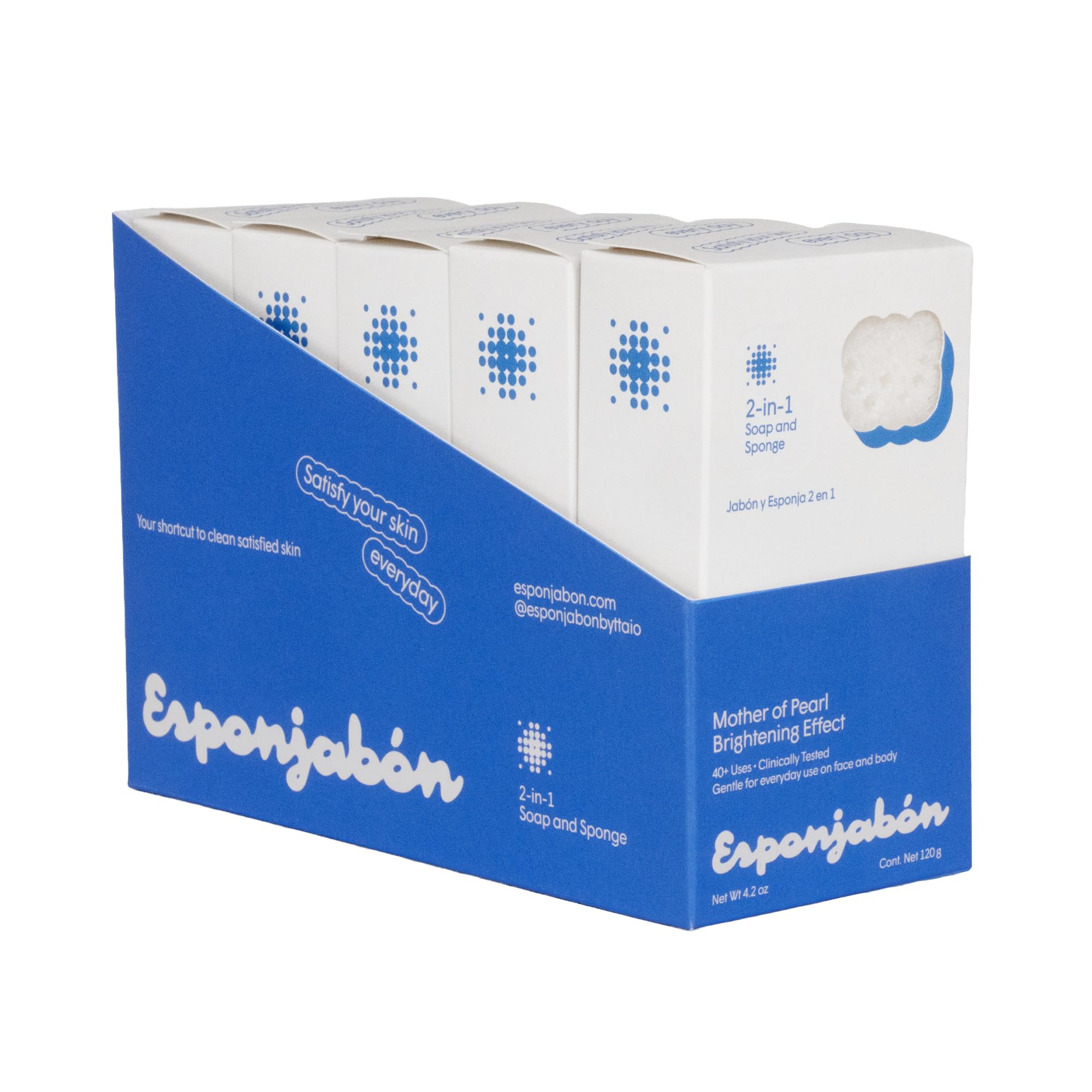 T.TAIO Esponjabon sponge used on elbows for smoother skin