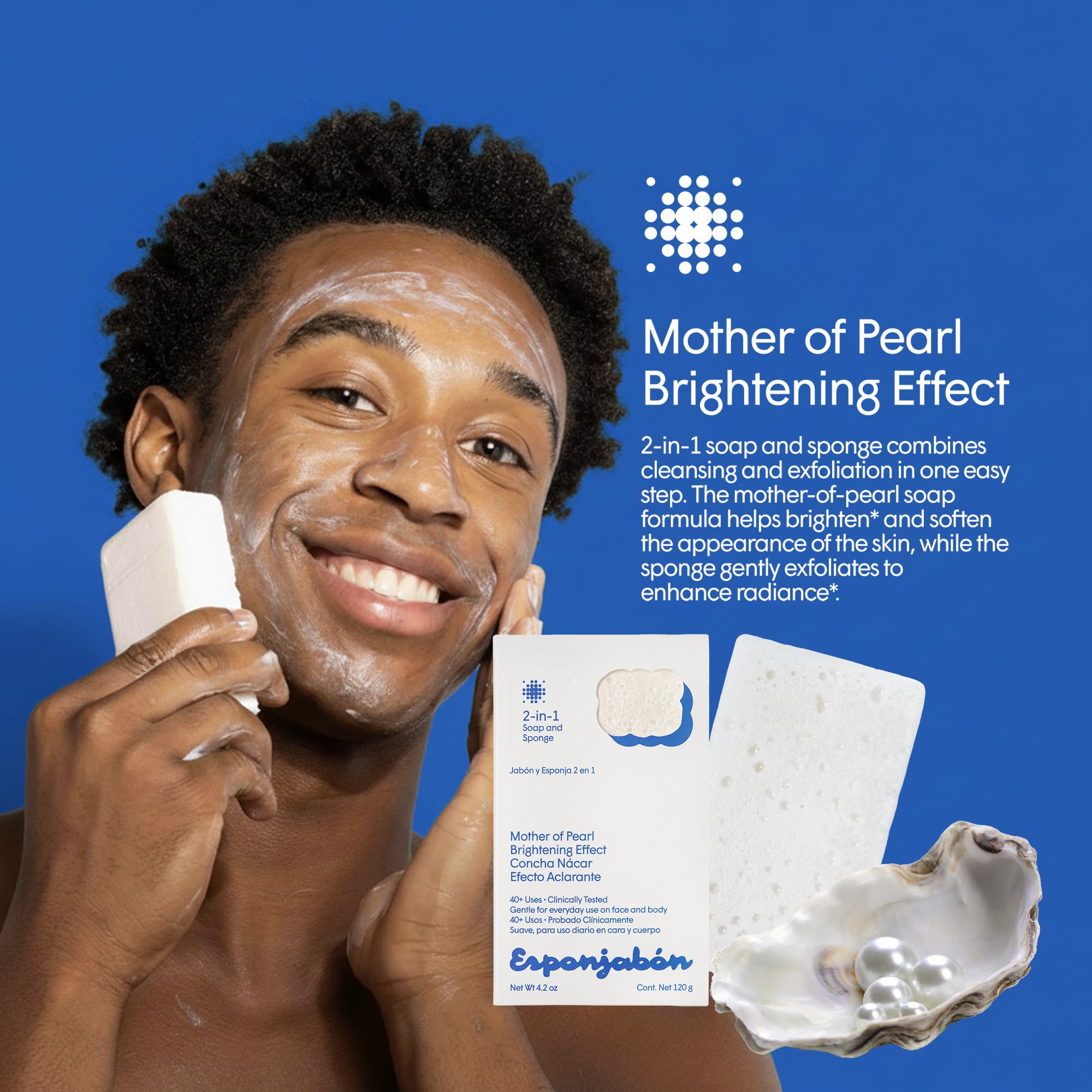 T.TAIO Esponjabon sponge on feet for gentle exfoliation