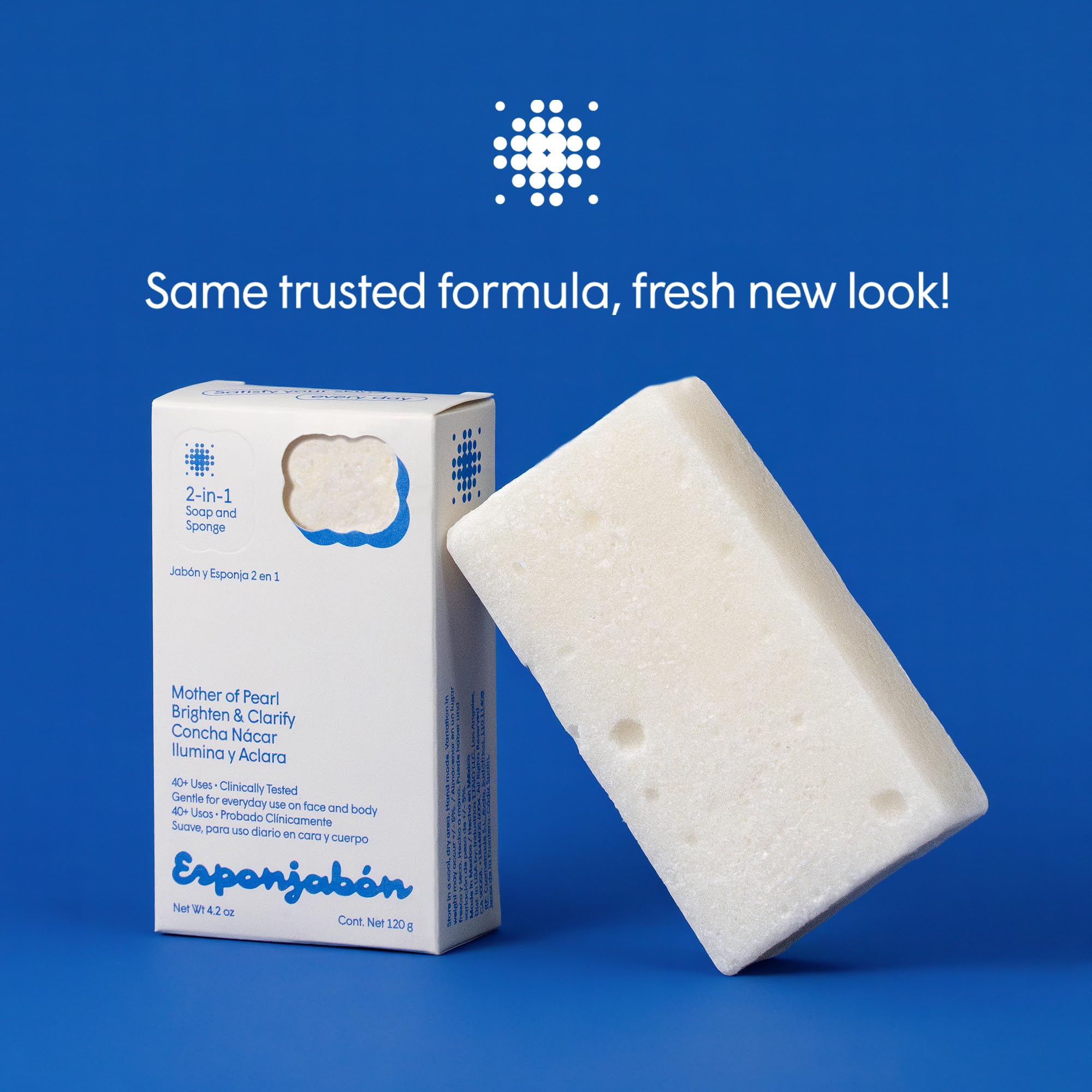 T.TAIO Esponjabon sponge lathers on face and body for cleansing