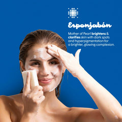 T.TAIO Esponjabon Perla de Nácar masaje corporal para piel tersa