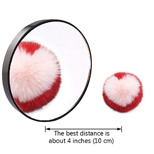 TTSAM mirror uses dual suction cups to secure stability on smooth surfaces.