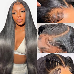TTSMINS 13x6 HD lace front wig with natural hairline for seamless appearance