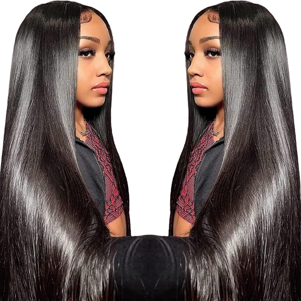 TTSMINS 13x6 lace-front wig closeup lace detail for natural hairline.