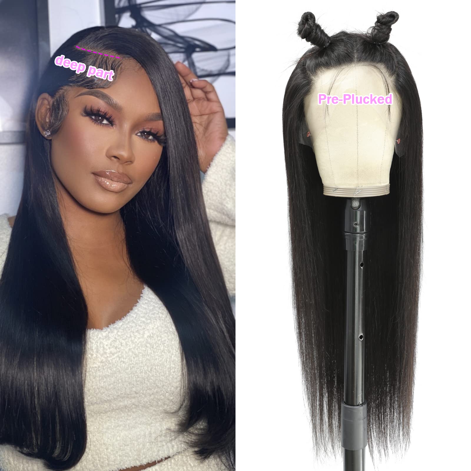 TTSMINS versatile wig length suitable for ponytails and buns