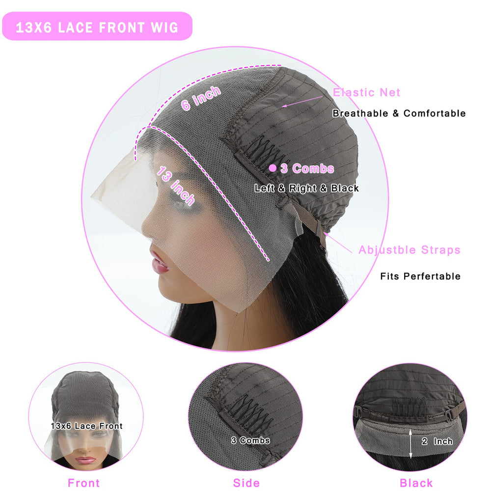 TTSMINS pre-plucked hairline with baby hairs for a believable finish