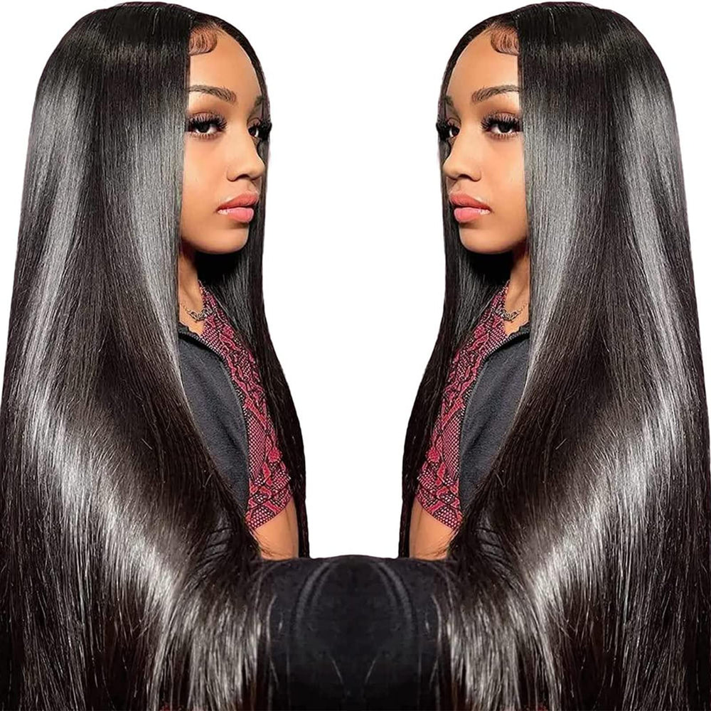 TTSMINS straight lace front wig with 13x6 hd lace for natural hairline