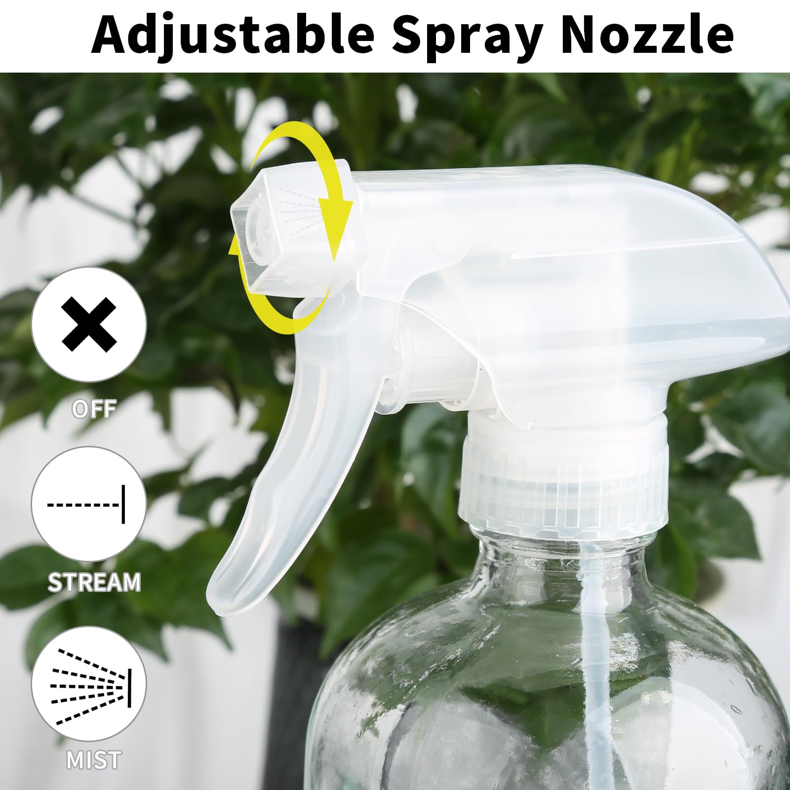 TTTred BPA-free leak-proof glass bottle ensures pure solutions and odor control.