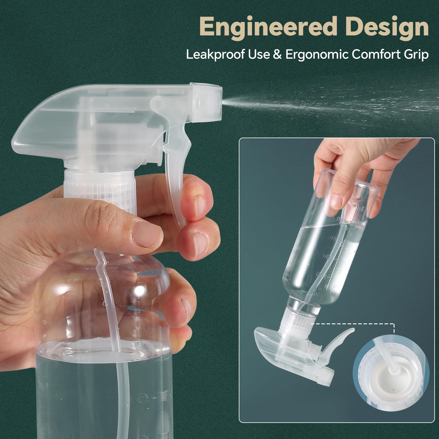 TTTred reinforced seals minimize spills during transport and use.