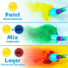 Tub Works Bath Color Brush, colores vibrantes estimulan la creatividad en el baño.